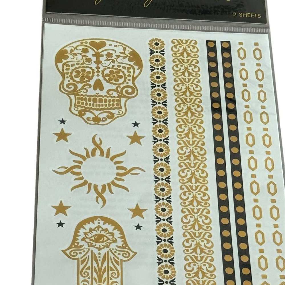 Metallic Temporary Gold & Silver Jewelry Tattoos